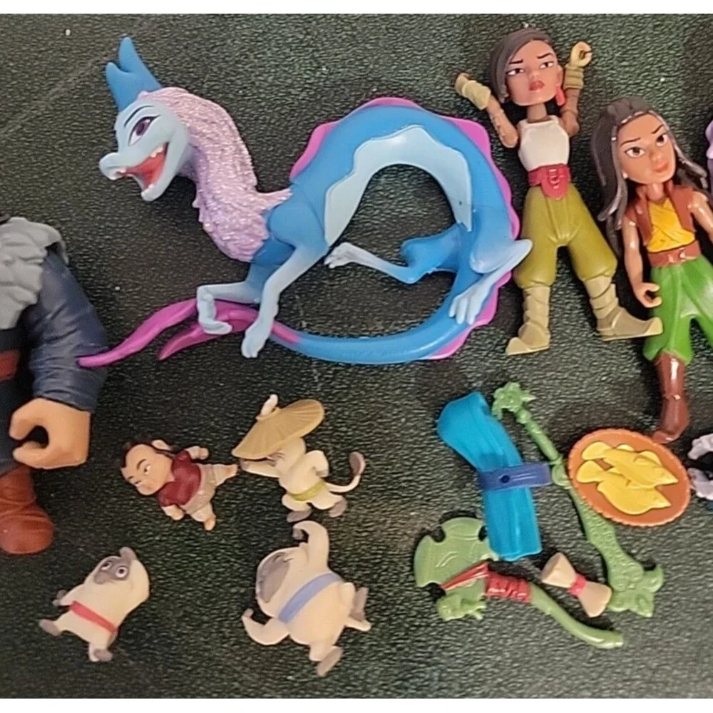 Disney Raya and the Last Dragon‎ Toy Figures Playset cake toppers